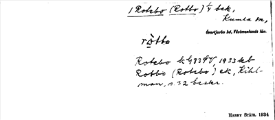 Bild på arkivkortet för arkivposten Rotebo (Rotbo)