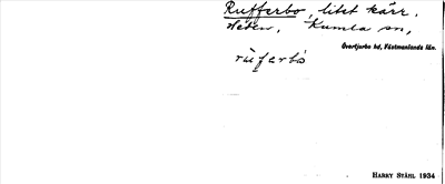 Bild på arkivkortet för arkivposten Rufferbo