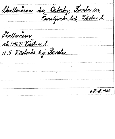 Bild på arkivkortet för arkivposten Skalleråsen