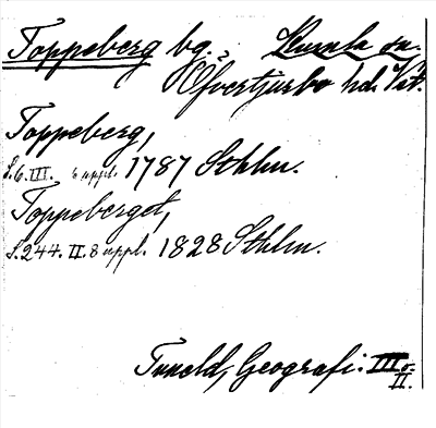Bild på arkivkortet för arkivposten Toppeberg