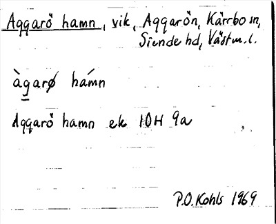 Bild på arkivkortet för arkivposten Aggarö hamn