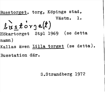 Bild på arkivkortet för arkivposten Busstorget