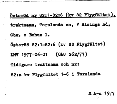 Bild på arkivkortet för arkivposten Österöd (kv 82 Flygfältet)