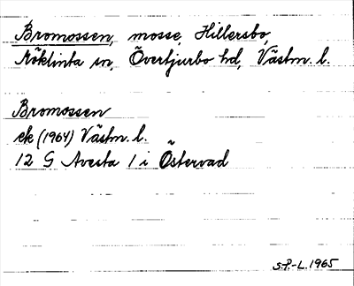 Bild på arkivkortet för arkivposten Bromossen