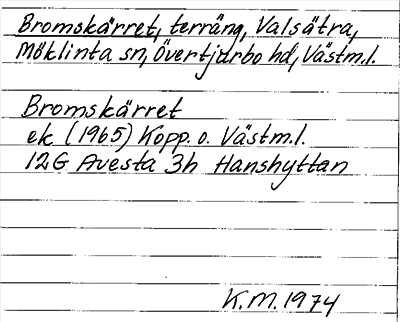 Bild på arkivkortet för arkivposten Bromskärret