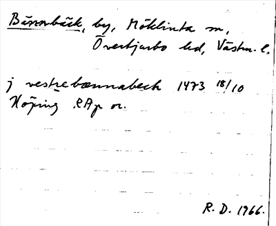 Bild på arkivkortet för arkivposten Bännbäck