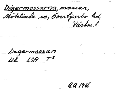 Bild på arkivkortet för arkivposten Digermossarna