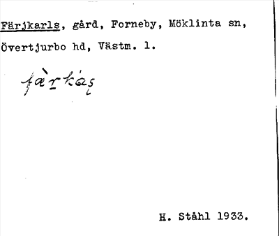 Bild på arkivkortet för arkivposten Färjkarls