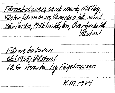 Bild på arkivkortet för arkivposten Färnebotoven