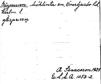 Bild på arkivkortet för arkivposten Gåspussen