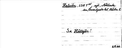 Bild på arkivkortet för arkivposten Helsiön, se Hällsjön
