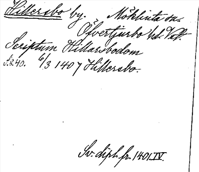 Bild på arkivkortet för arkivposten Hillersbo
