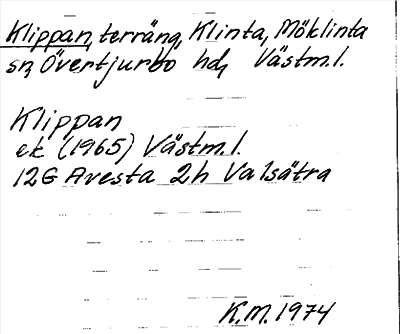 Bild på arkivkortet för arkivposten Klippan