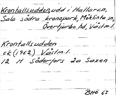 Bild på arkivkortet för arkivposten Krontallsudden