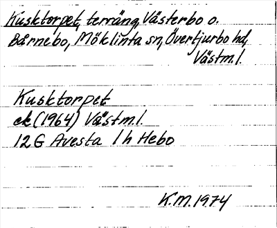 Bild på arkivkortet för arkivposten Kusktorpet