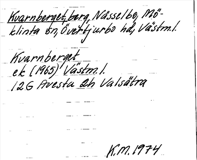 Bild på arkivkortet för arkivposten Kvarnberget