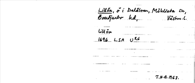 Bild på arkivkortet för arkivposten Lillön