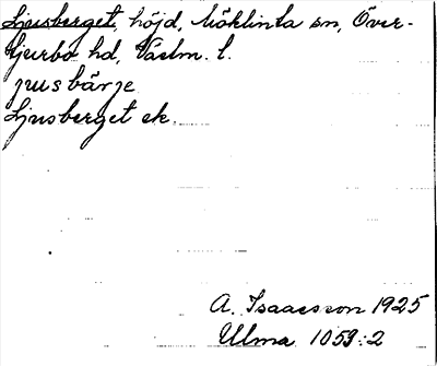 Bild på arkivkortet för arkivposten Ljusberget