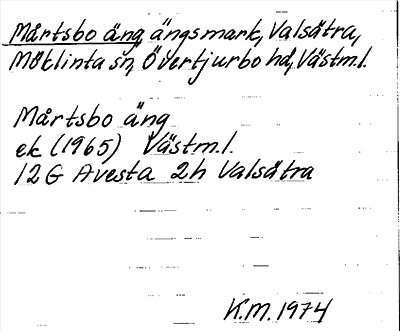 Bild på arkivkortet för arkivposten Mårtsbo äng