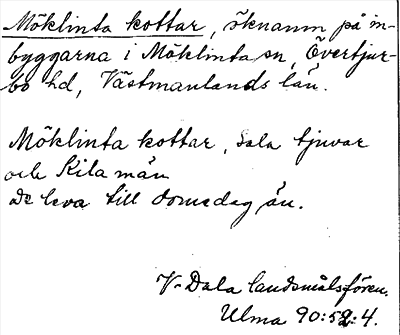 Bild på arkivkortet för arkivposten Möklinta kottar