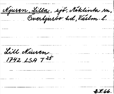 Bild på arkivkortet för arkivposten Njuren, Lilla