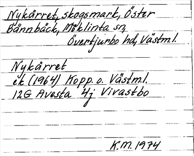 Bild på arkivkortet för arkivposten Nykärret