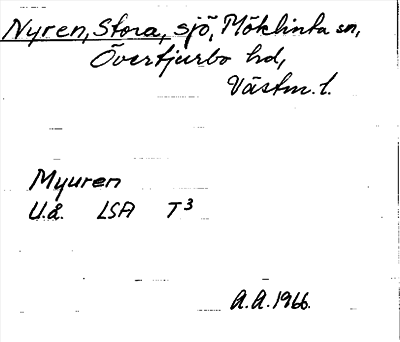 Bild på arkivkortet för arkivposten Nyren, Stora