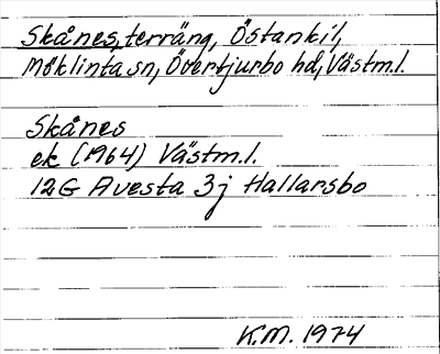 Bild på arkivkortet för arkivposten Skånes