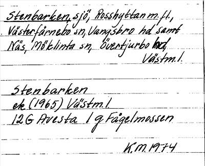 Bild på arkivkortet för arkivposten Stenbarken