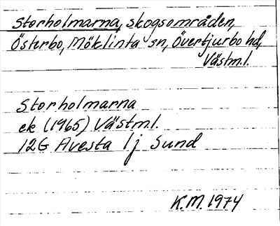 Bild på arkivkortet för arkivposten Storholmarna