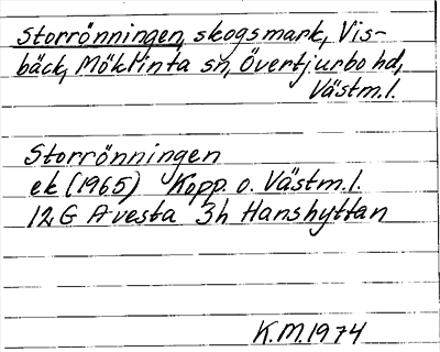 Bild på arkivkortet för arkivposten Storröningen