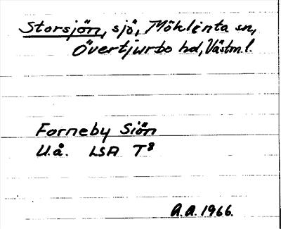 Bild på arkivkortet för arkivposten Storsjön