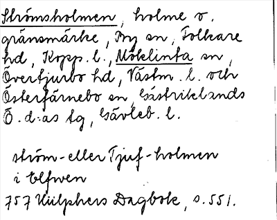 Bild på arkivkortet för arkivposten Strömsholmen