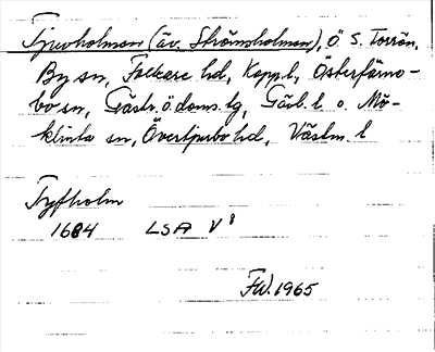 Bild på arkivkortet för arkivposten Tjuvholmen (äv. Strömholmen)