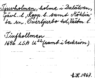 Bild på arkivkortet för arkivposten Tjuvholmen
