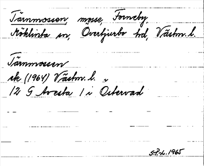 Bild på arkivkortet för arkivposten Tärnmossen