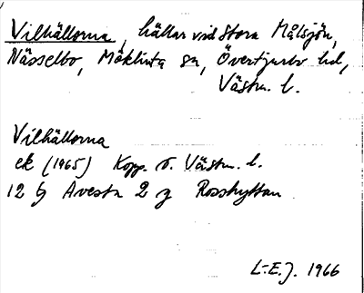 Bild på arkivkortet för arkivposten Vilhällorna