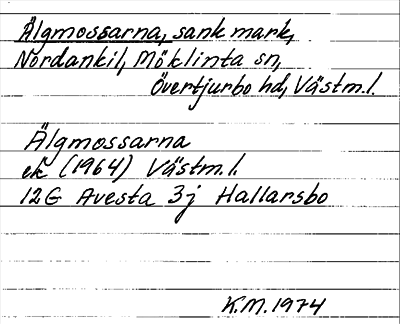 Bild på arkivkortet för arkivposten Älgmossarna
