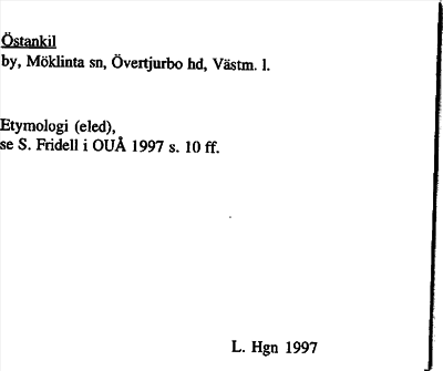Bild på arkivkortet för arkivposten Östankil