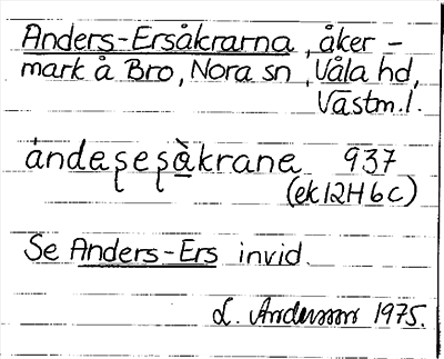 Bild på arkivkortet för arkivposten Anders-Ersåkrarna