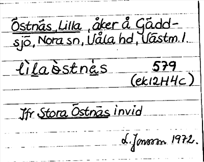 Bild på arkivkortet för arkivposten Östnäs, Lilla