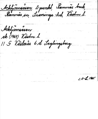 Bild på arkivkortet för arkivposten Acktjärnsåsen