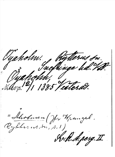 Bild på arkivkortet för arkivposten Öyaholm