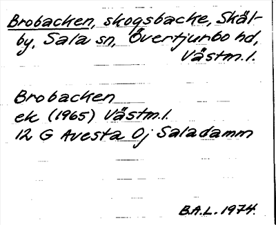 Bild på arkivkortet för arkivposten Brobacken