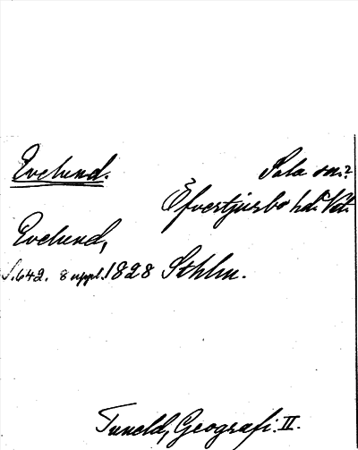 Bild på arkivkortet för arkivposten Evelund