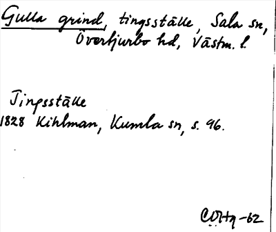Bild på arkivkortet för arkivposten Gulla grind