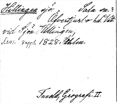 Bild på arkivkortet för arkivposten Hillingen