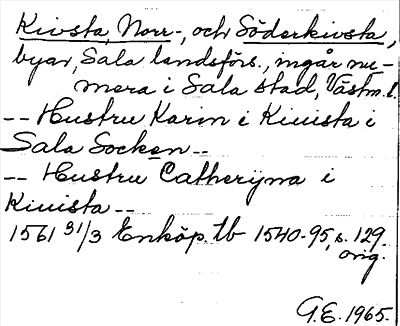 Bild på arkivkortet för arkivposten Kivsta, Norr- och Söderkivsta