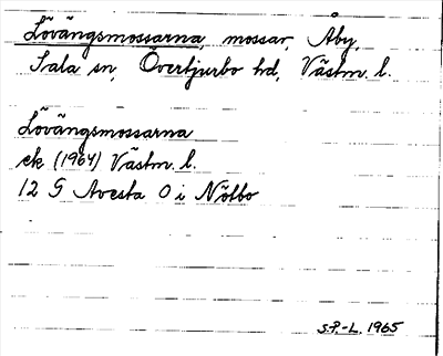 Bild på arkivkortet för arkivposten Lövängsmossarna