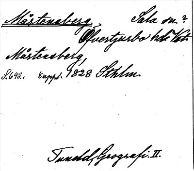 Bild på arkivkortet för arkivposten Mårtensberg